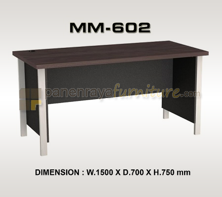 Panen Raya MEJA KANTOR VIP MM 602 Wenge Black 150x70
