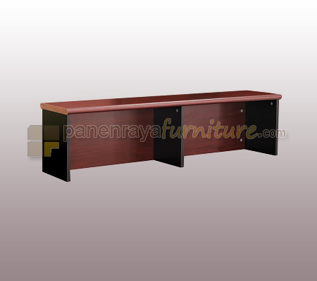 Panen Raya Furniture Reception Counter Expo MP RC140 ND Mahogani 140x30x32