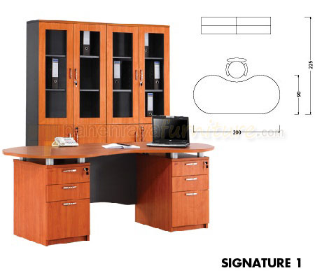 Panen Raya Furniture MEJA KANTOR DIREKTUR ARKADIA SIGNATURE 1