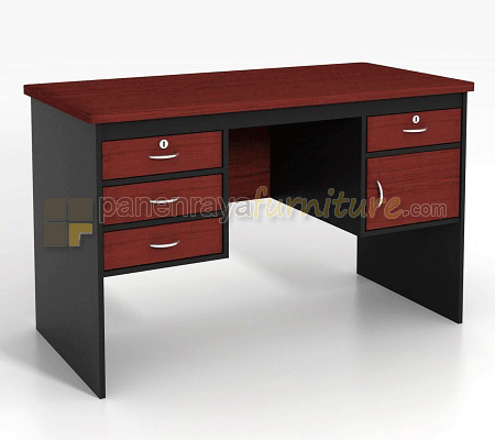 Panen Raya Furniture Meja Kantor Expo MT 3002 ND Mahogani 140x70x75