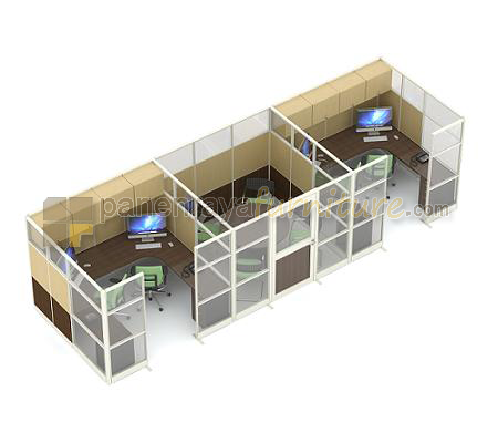 Panen Raya Furniture WORKSTATION UNO KONFIGURATION 12 PREMIUM SERIES