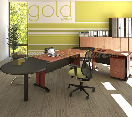 Panen Raya Furniture MEJA DIREKTUR UNO GOLD SERIES