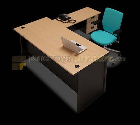 Panen Raya Furniture MEJA KANTOR BENTUK L - CLASSIC SERIES