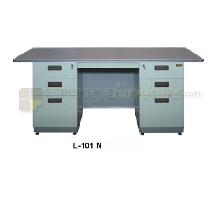 Panen Raya MEJA KANTOR LION L 101 N Grey 180x80