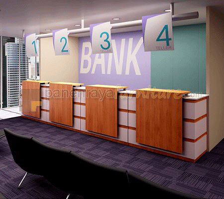 Panen Raya Furniture MEJA RECEPTIONIST UNO URS 1932 LMMR Cherry 480x80x110