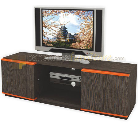 Panen Raya Meja TV Expo VR 7510 Sandal Wood-Orange 160x47x55