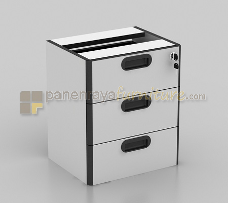 Panen Raya Furniture Laci Gantung Meja Samping UNO UFD 1180 Grey