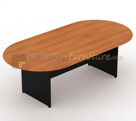 Panen Raya Furniture Meja Meeting Oval UNO UCT 4755 Cherry 240x120x75