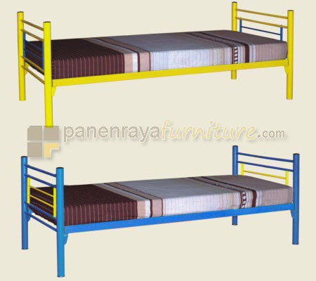 Panen Raya Furniture Ranjang Tunggal Kaki Besi Expo MSB 06 210x100x75