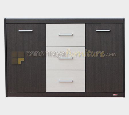 Panen Raya Credenza Laci Serba Guna Lunar CR 120 Espresso 121x40x80