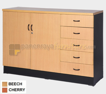 Panen Raya Furniture LEMARI ARSIP KANTOR LUNAR LRP 702 Beech 120x40x80