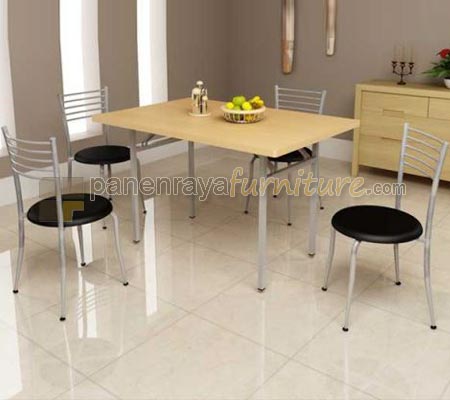 Panen Raya MEJA MAKAN ORBITREND FOLDING TABLE SYDNEY Beech-Silver