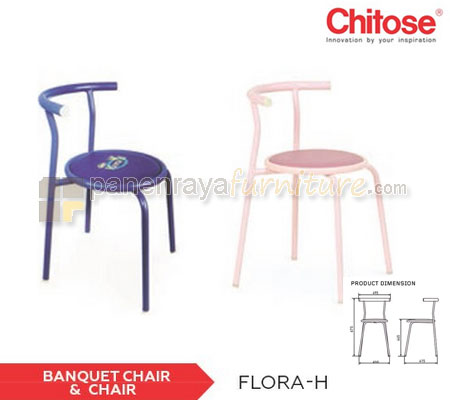 Panen Raya Furniture Kursi Susun Chitose FLORA H