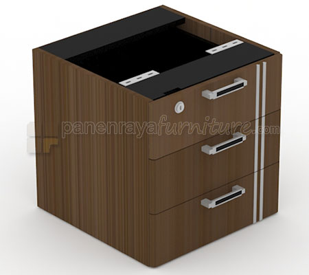 Panen Raya Furniture Laci Gantung Meja Samping UNO UFD 8171 Walnut