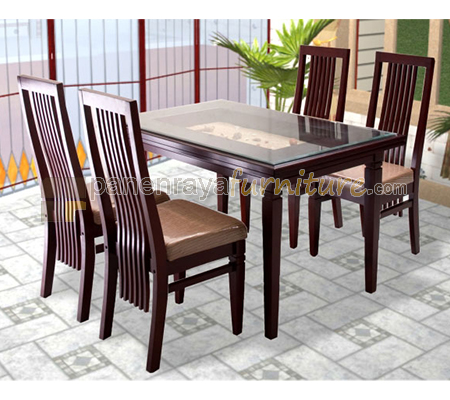 Panen Raya Meja Makan 4 Kursi Starmax Tiberius