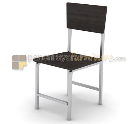 Panen Raya Furniture Kursi Sekolah Expo MSR 5132 Dark Oak-Silver 40x43x76