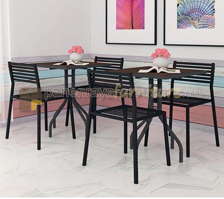 Panen Raya Furniture Set Meja Makan 4 Kursi Expo MFT 07 dan MCH 8011