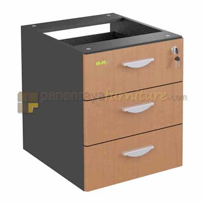 Panen Raya Furniture Laci Gantung Euro DHD 4047 Cherry Black 39x42x47