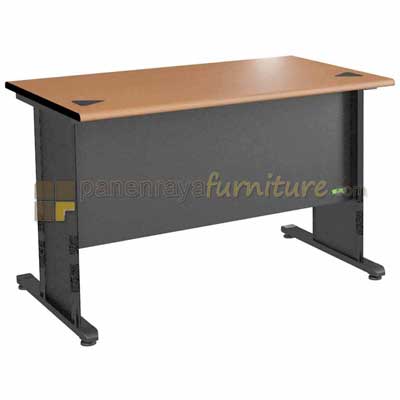 Panen Raya Furniture Meja Kantor Euro DOT 1275 Cherry Black 120x75x75