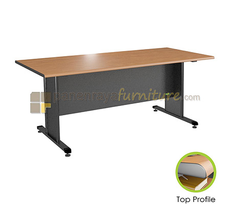 Panen Raya Furniture Meja Meeting Persegi Euro DCT 1890 Cherry Black 180x90x75