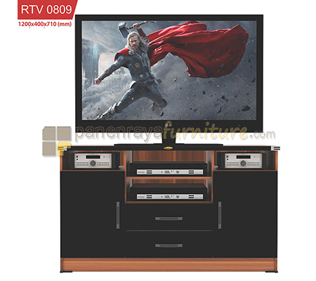 Panen Raya Meja TV Romaro RTV 0809 Italian Walnut 120x40x71