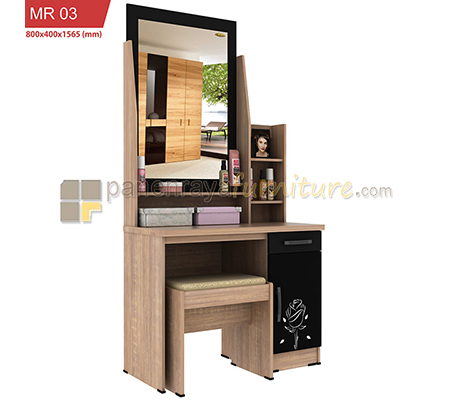 Panen Raya Meja Rias Romaro MR 03 Sonoma Oak Brown 80x40x156