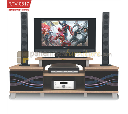Panen Raya Meja TV Romaro RTV 0817 SO Brown 145x40x54