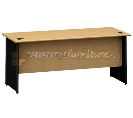 Panen Raya Furniture Meja Kantor Euro ROT 1875 Beech Black 180x75x75