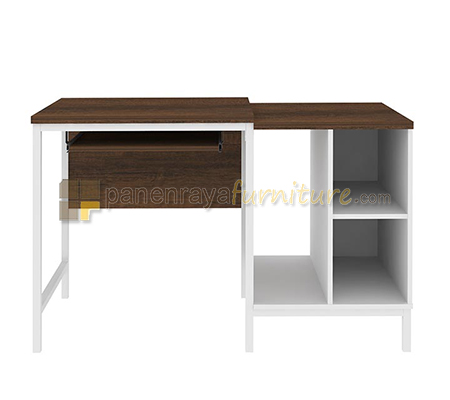 Panen Raya Furniture Meja Komputer Expo DC 1203 Matt Wood-White 120x60x76