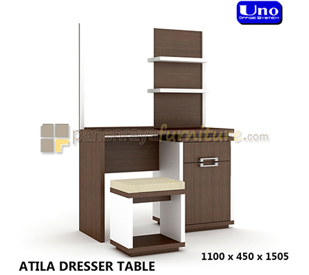 Panen Raya UNO MEJA RIAS ATILA WALNUT WHITE