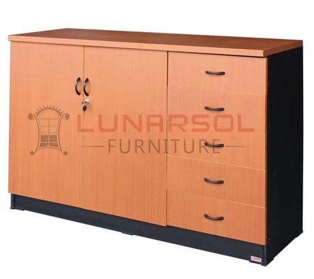 Panen Raya Furniture LEMARI ARSIP KANTOR LUNAR LRP 702 Cherry 120x40x80