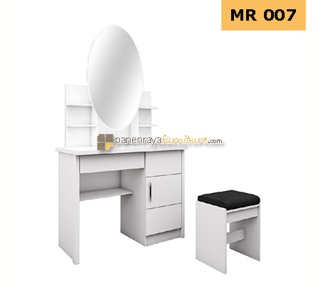 Panen Raya MEJA RIAS OVAL GRAVER MR 001 PUTIH