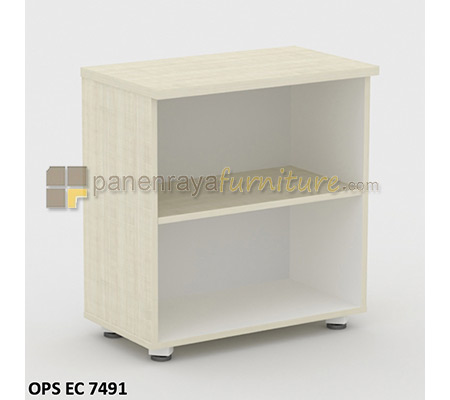 Panen Raya Furniture Lemari Arsip Rendah Modera OPS EC 7491 Pure Teak 70x41x75