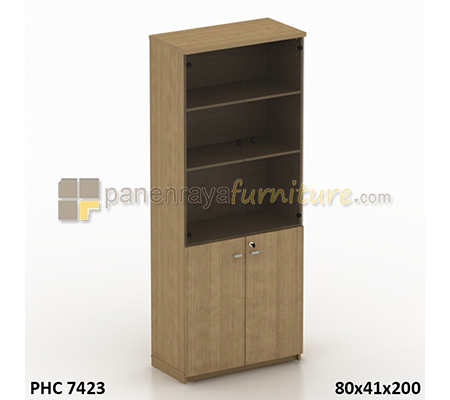 Panen Raya Furniture Lemari Arsip Modera PHC 7423 Classic Walnut 80x41x200