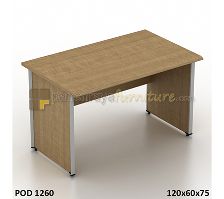 Panen Raya Furniture Meja Kantor Modera POD 1260 Classic Walnut 120x60x75