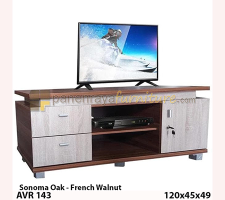 Panen Raya RAK TV / MEJA TV AVR GRACE 143 SONOMA OAK - FRENCH WALNUT 120x45