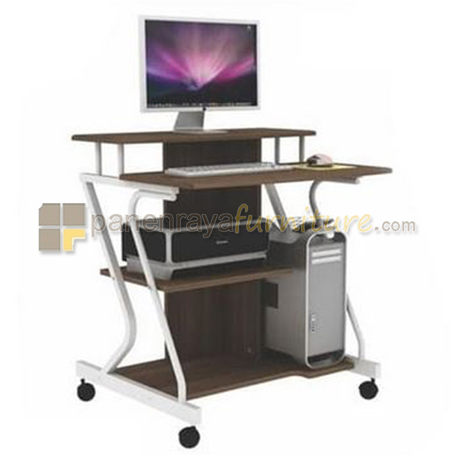 Panen Raya Furniture Meja Komputer Expo CD 6171 Walnut 80x65x89