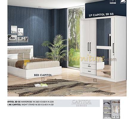 Panen Raya KAMAR SET SIANTANO CAPITOL (2) 180 (TANPA KASUR)