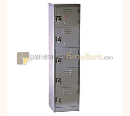 Panen Raya Furniture Locker Besi VIP V 405 Grey 38x38x183