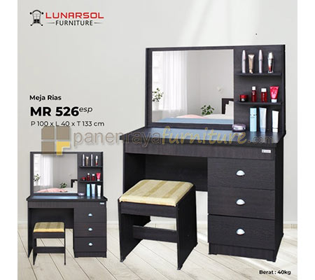 Panen Raya Meja Rias Lunar MR 526 Espresso 100x40x133