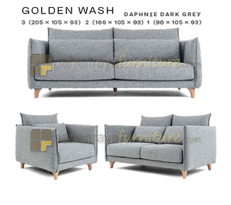 Panen Raya Furniture Morres Sofa 321 Golden Wash
