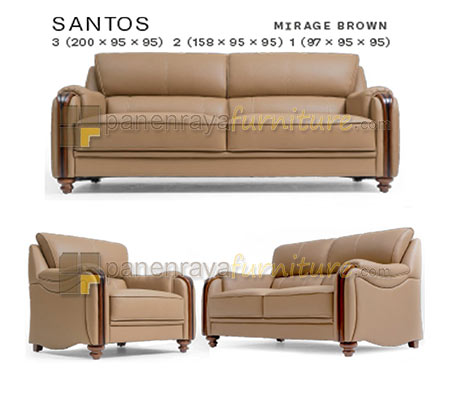 Panen Raya Furniture Morres Sofa 321 Santos