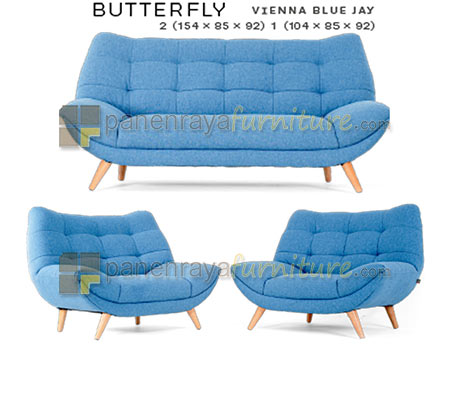 Panen Raya Furniture Morres Sofa 211 Butterfly