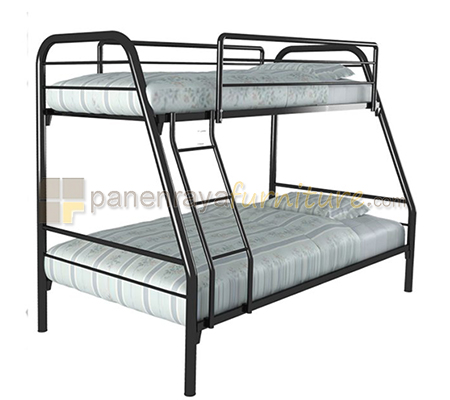 Panen Raya Ranjang Susun Besi Orbitrend New Mars Black 90/120x200