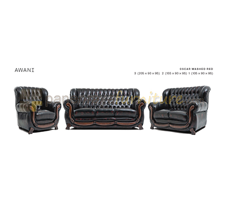 Panen Raya Furniture Morres Sofa 321 Awani Wash