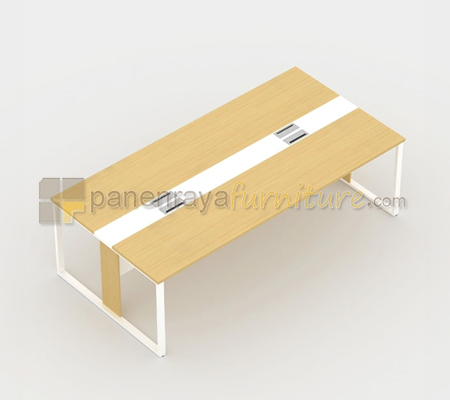 Panen Raya Furniture Meja Meeting Persegi UNO UCT 7762N Maple White 180x90x75
