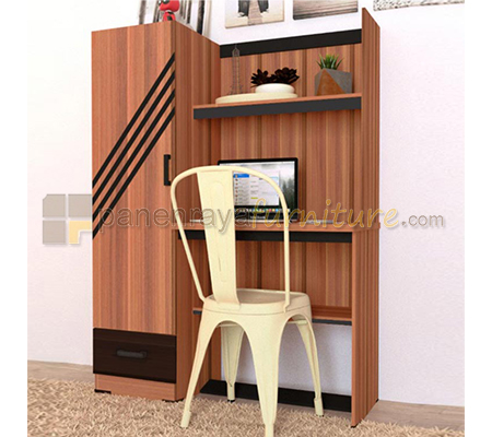 Panen Raya Furniture Meja Belajar Romaro MB 0607 Italian Walnut 108x45x148