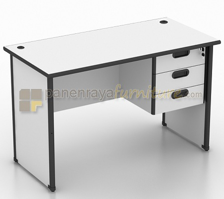 Panen Raya Furniture Meja Kantor UNO UOD 1085 Grey 150x74x75 dan Laci Gantung UFD 1183