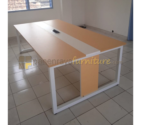 Panen Raya Furniture Meja Meeting Persegi QBIC MCT 1890 Maple 180x90x75