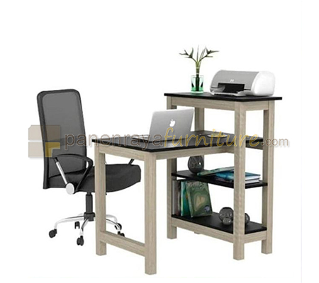 Panen Raya Meja Belajar Minimalis ProDesign Midas (Sonoma Brown - Granite) 97x80x102